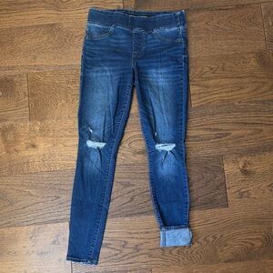 Old Navy Dark Blue Distressed Women's Jeggings